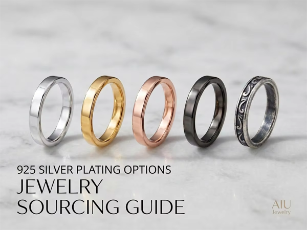 925 Silver Plating Options: Gold, Rhodium, Black Ruthenium and Antique Finishes