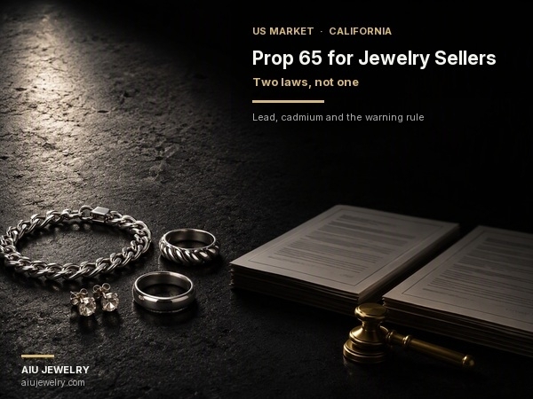 California Prop 65 for Jewelry Sellers: Lead, Cadmium and the Warning Label Rule