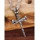 Fashion men jewelry 316 stainless steel pendant engraved letter logo dumbbell mens jewelry
