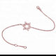 Custom personalized jewelry fashion rose gold plated engraved custom name letters bar charm bracelet