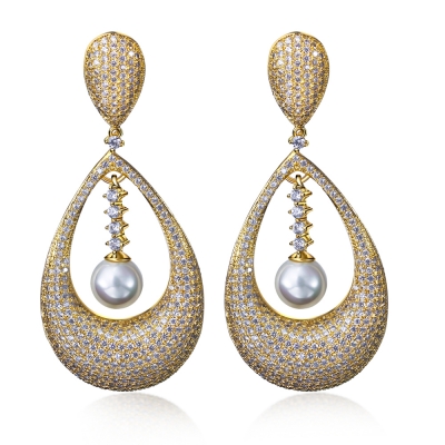Gorgeous vintage pendant earrings, vintage jewelry for women