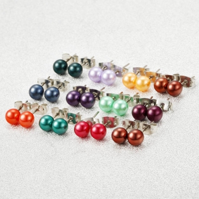 Wholesale festival shell pearl earrings, cost-effective fashion pearl earrings for women