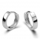 Stylish 316 stainless steel Huggies earrings, hip hop style earrings for men