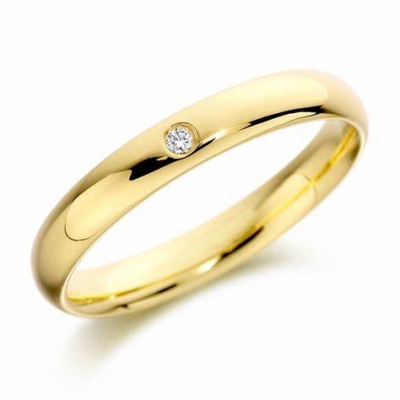 Custom classic wedding rings moissanite 9k 10k 14k 18k real solid gold thin diamond ring