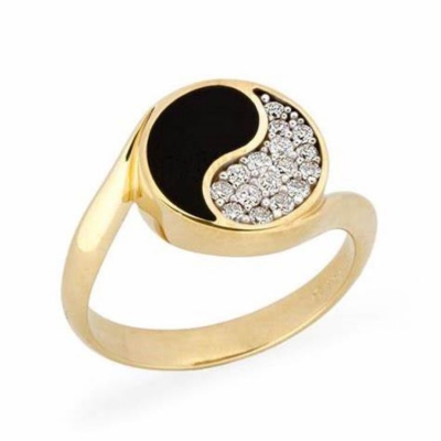 Fashion real 18k gold plated rings