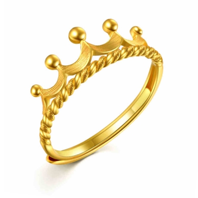 Custom high quality fashion jewelry crown ring