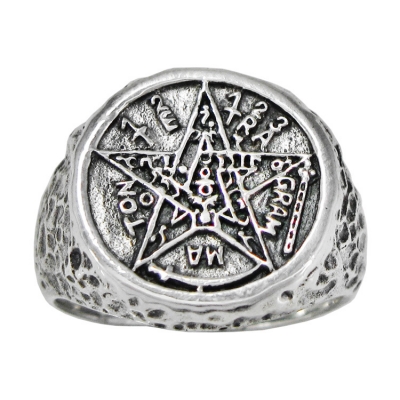  925 sterling silver tetragrammaton ring