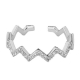 design finger rings women jewelry minimalist rose gold plated wave ring
