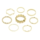  design real 14k 18k gold plated rings sets for all fingers