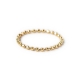 18k gold plated bead ball diamond cut soft chain ring