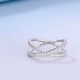 double cross ring sterling silver