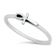 Custom high quality finger rings   ankh ring silver