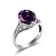  925 silver lavender ring