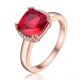Custom engagement gemstone rings