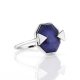 925 sterling silver fine jewelry hexagon blue lazuli ring lapis silver
