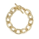 Fashion Gold Plated Jewellery Men Link Bracelet 316 Stainless Steel Hammered Bracelet 18K Gold